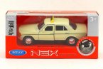 Creamy White 1:36 Scale Kid Diecast Mercedes Benz W123 Taxi Toy