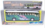 Pull-back Function Blue Kids Airport Shuttle Tour Bus Toy