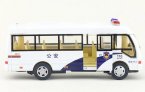 Kids Police White Diecast Coach Bus Toy