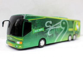 Green ADO Den Haag Painting Kids Diecast Coach Bus Toy