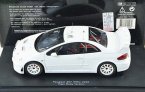 Red / White Autoart 1:18 Diecast 2005 Peugeot 307 WRC Model