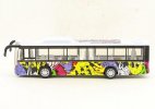 Halloween Painting Pull-Back Kids Diecast City Bus Toy