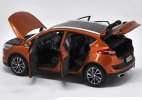Orange / Champagne 1:18 Scale Diecast 2016 Geely Dihao GS Model