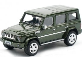 1:64 Scale Dark Green Diecast 2016 BAIC ORV BJ80 SUV Model