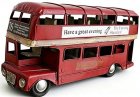 Red 11 Inch NO.76 Routemaster London Double Decker Bus Model