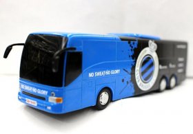 Blue-Black Club Brugge KV Painting Kids Diecast Coach Bus Toy