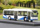 1:64 Scale White-Blue Diecast Volvo B7RLE City Bus Model