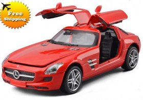 Kids 1:32 Scale Red / Black /White MERCEDES-Benz SLS AMG Toy