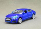 Kids 1:36 Scale Blue / Red Diecast Audi A7 Toy