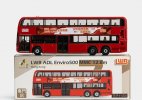 Red Tiny LWB Diecast ADL Enviro 500 MMC Double Decker Bus Model