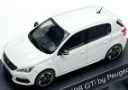 White 1:43 Scale Diecast Peugeot 308 GTi by Peugeot Sport Model