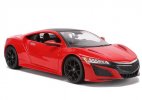 Blue / Red 1:24 MaiSto Diecast 2018 Honda Acura NSX Model