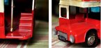 Large Scale Tinplate NO.8 Red London Double Decker Bus Model