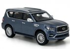 1:64 Scale Blue /Champagne Diecast 2020 Infiniti QX80 SUV Model