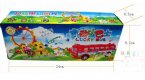 Kids Yellow / Red Plastics Cartoon Design Electric Bus Toy