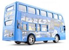 Kids Blue Full Function R/C Double-deck Bus Toy