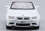 1:32 Scale Bburago White Diecast 2009 BMW M3 Cabriolet Model