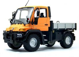 Red / Yellow 1:24 Welly MERCEDES-BENZ Unimog U400 Dump Truck