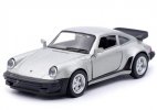 1:36 Scale Silver /Green Diecast 1978 Porsche 911 Turbo Car Toy