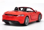 1:24 Scale Red Bburago Diecast Porsche 718 Boxster Model