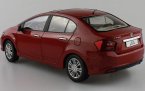 Red 1:18 Scale 2014 Diecast Honda CITY Model