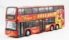 1:76 Scale Red Year of Dragon Hong Kong Double Decker City Bus