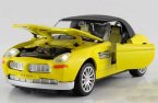 Kids 1:32 Scale Yellow / Green / Red / Black Diecast BMW Z8 Toy