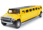 Long Size Kids Red / Yellow / Black Diecast Hummer H3 Toy