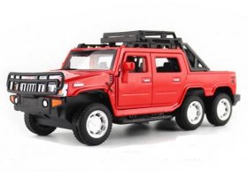 Black / Yellow / Red / Green Diecast Hummer H2 Pickup Truck Toy