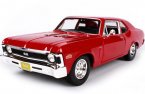 Blue / Red 1:18 Maisto Diecast 1970 Chevrolet Nova SS Model