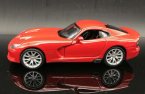 Red 1:32 Bburago Diecast 2013 Dodge Viper GTS SRT Model