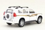 White 1:32 Scale Kids Toyota Diecast LAND CRUISER PRADO Toy