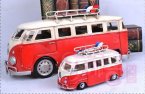 Medium Scale Red-White Ancient Style Bus Model