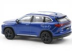 1:64 Scale Gray / Blue / Deep Blue Diecast 2021 Haval H6 Model