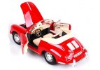 Red / Blue 1:18 Diecast 1961 Porsche 356B Cabriolet Model