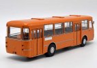 Orange 1:43 Scale Diecast 1983 LAZ-677M City Bus Model