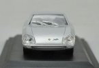 Silver 1:43 Scale Diecast Lamborghini 4000 GT 1966 Model