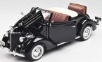 Black 1:18 Scale Welly Diecast 1936 Ford Deluxe Cabriolet Model