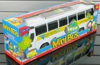 Large Scale Kids Blue / White Engineering Plastics Made Tour Bus