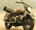 Medium Size Army Green Handmade Tinplate 1943 Harley Davidson