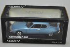 1:18 Scale Blue Norev 1973 Diecast Citroen SM Model