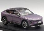 1:43 Scale Purple / Golden Diecast 2023 NIO EC6 SUV Model