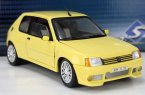 Red / Black / Blue / Yellow 1:18 Diecast 1990 Peugeot 205 Model