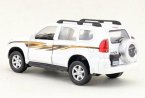 White 1:32 Scale Kids Toyota Diecast LAND CRUISER PRADO Toy