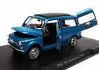 Blue 1:24 Whitebox Diecast 1960 Fiat 500 Giardiniera Model