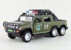 Kids 1:32 Scale Police Diecast Hummer H2 Pickup Truck Toy