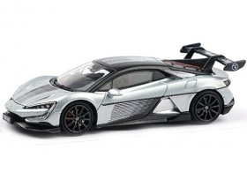 Silver 1:64 Scale XCARTOYS Diecast 2024 BYD Yangwang U9 Model
