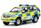 Yellow-Blue 1:43 Police Diecast Toyota Land Cruiser Prado Model
