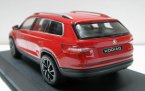 1:43 Scale Red / White / Silver Diecast Skoda Kodiaq Model