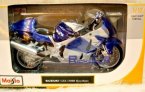 1:12 Scale White / Golden / Blue MaiSto Suzuki GSX 1300R Motor